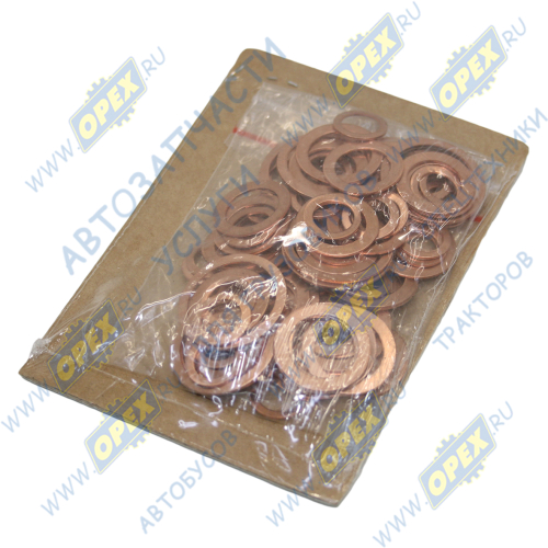 03-79-211 РМК (комплект) медных шайб; для двигателя Камаз (97шт), (9 наим) Techno Drive1